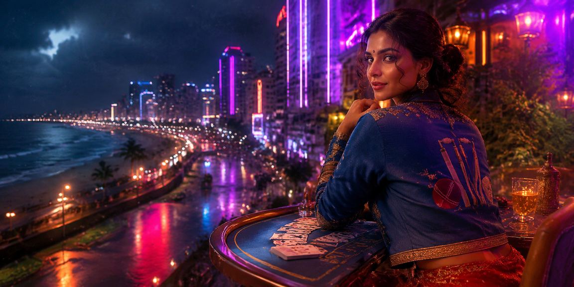 India cricket betting neon lights